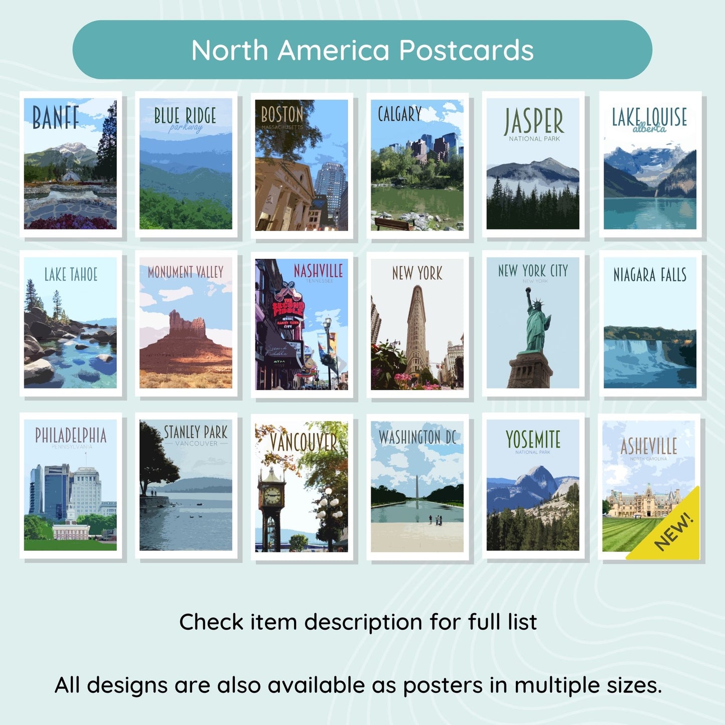Travel Postcards Pack