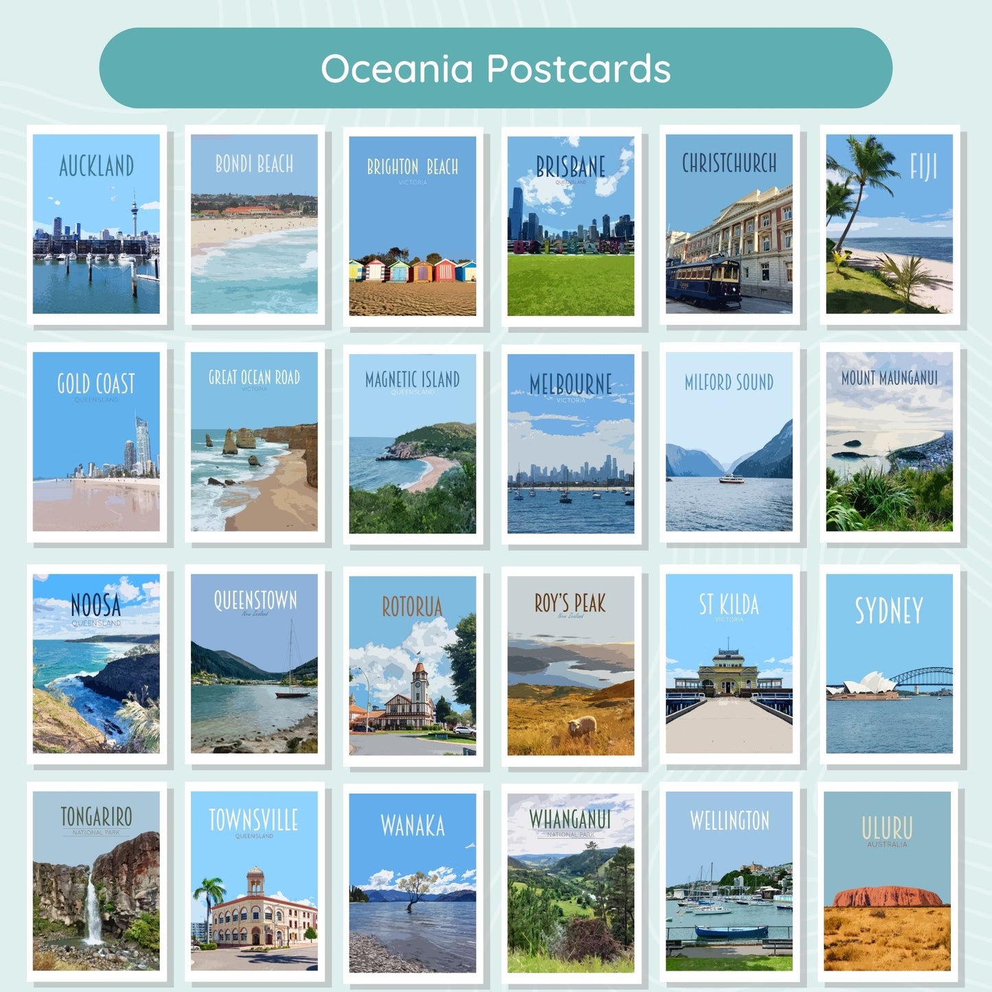 Travel Postcards Pack