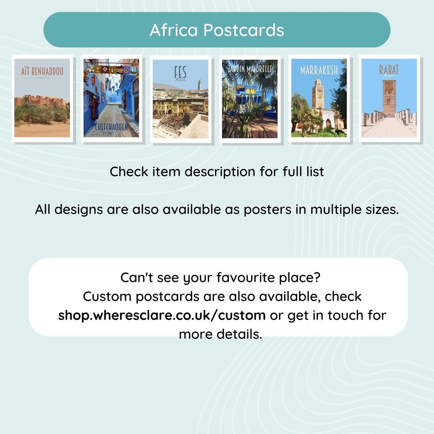 Travel Postcards Pack