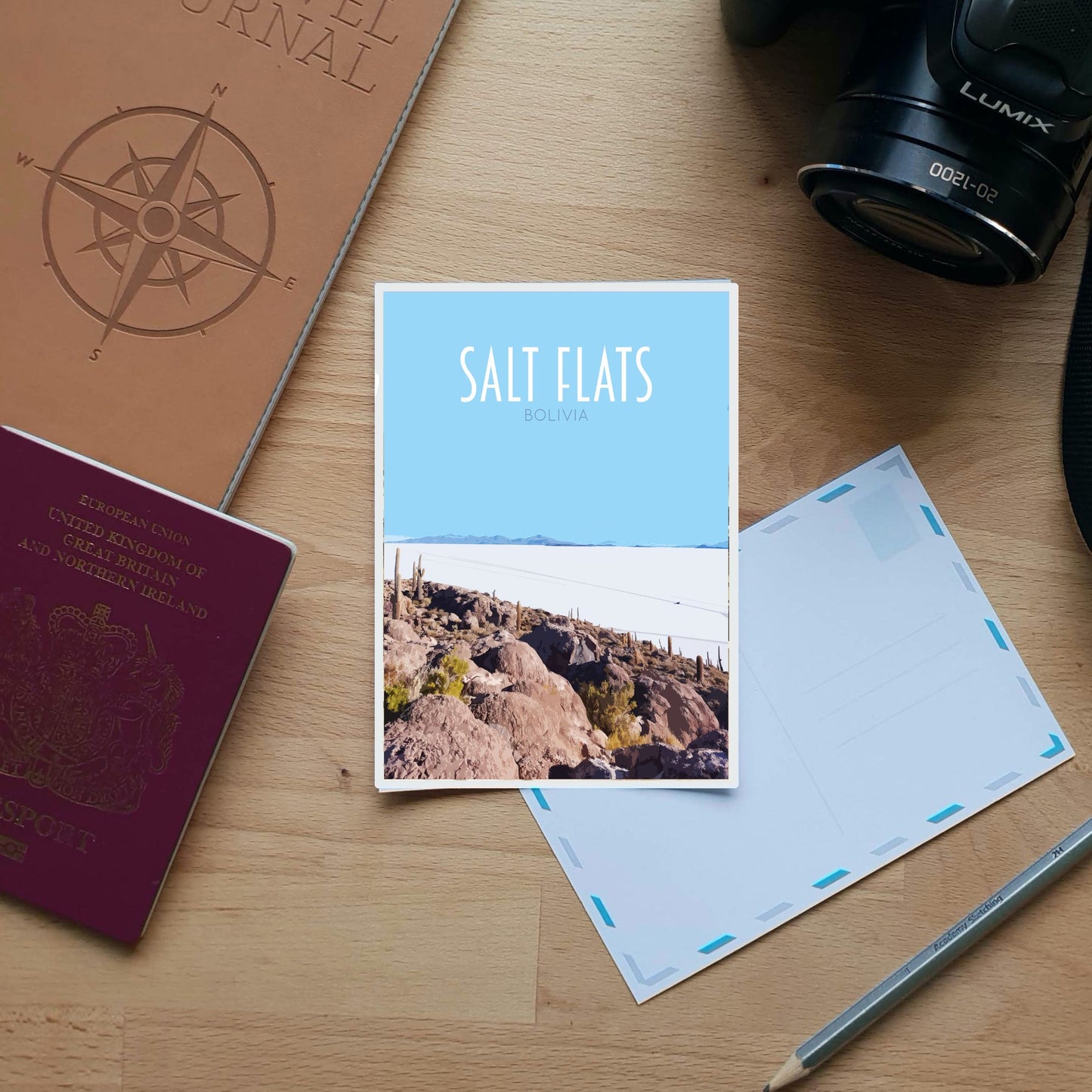 Salt Flats Travel Poster