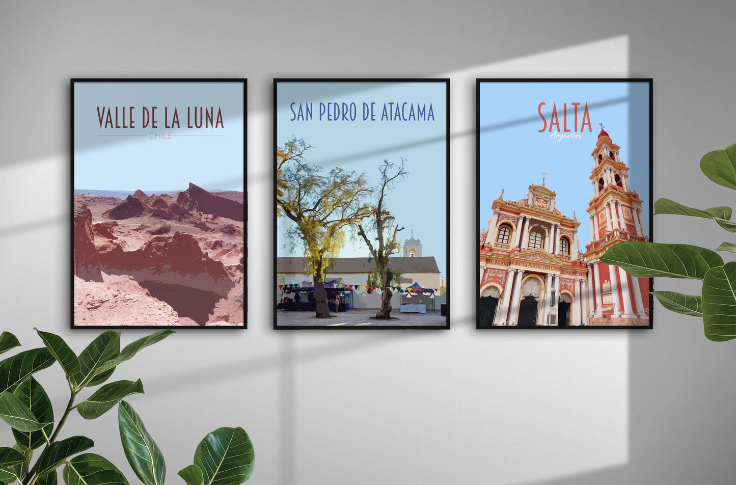 Valle De La Luna Travel Poster