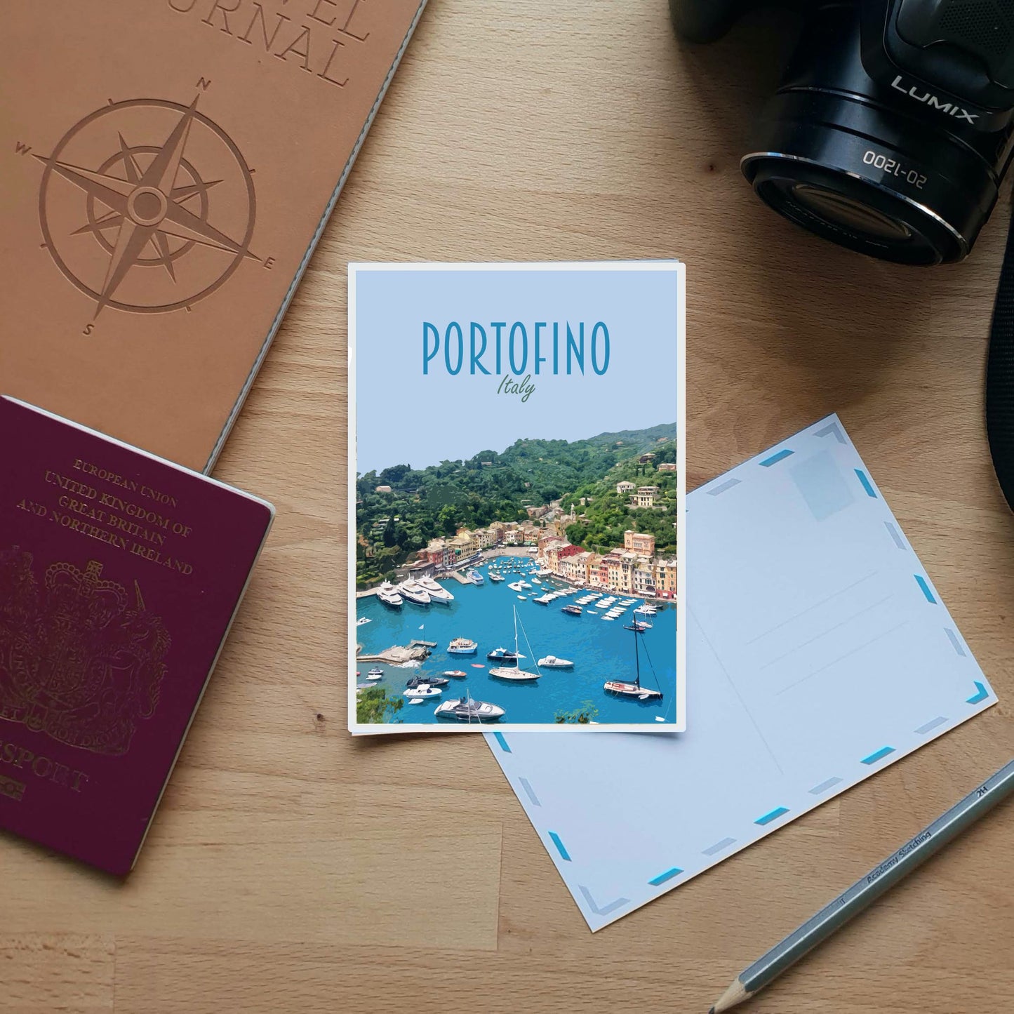 Portofino Travel Poster