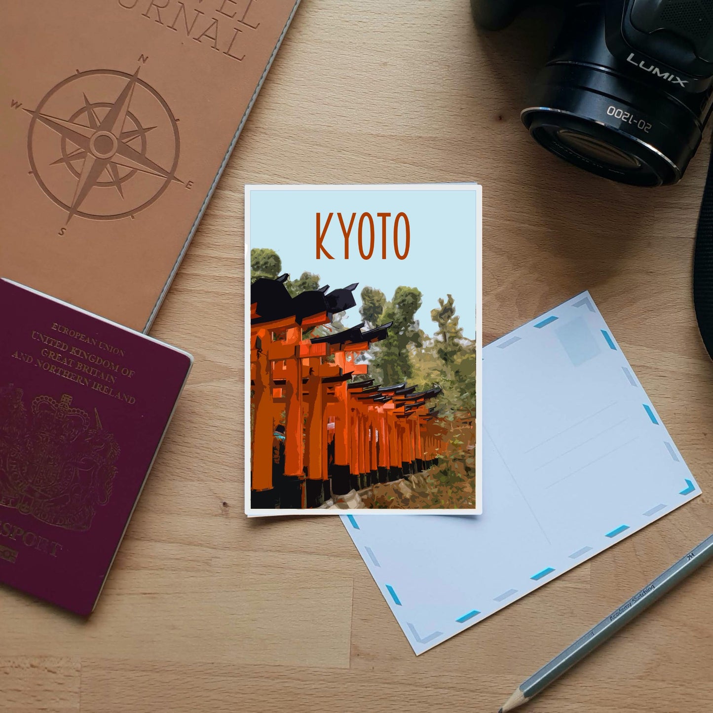 Kyoto Travel Poster - Fushimi Inari