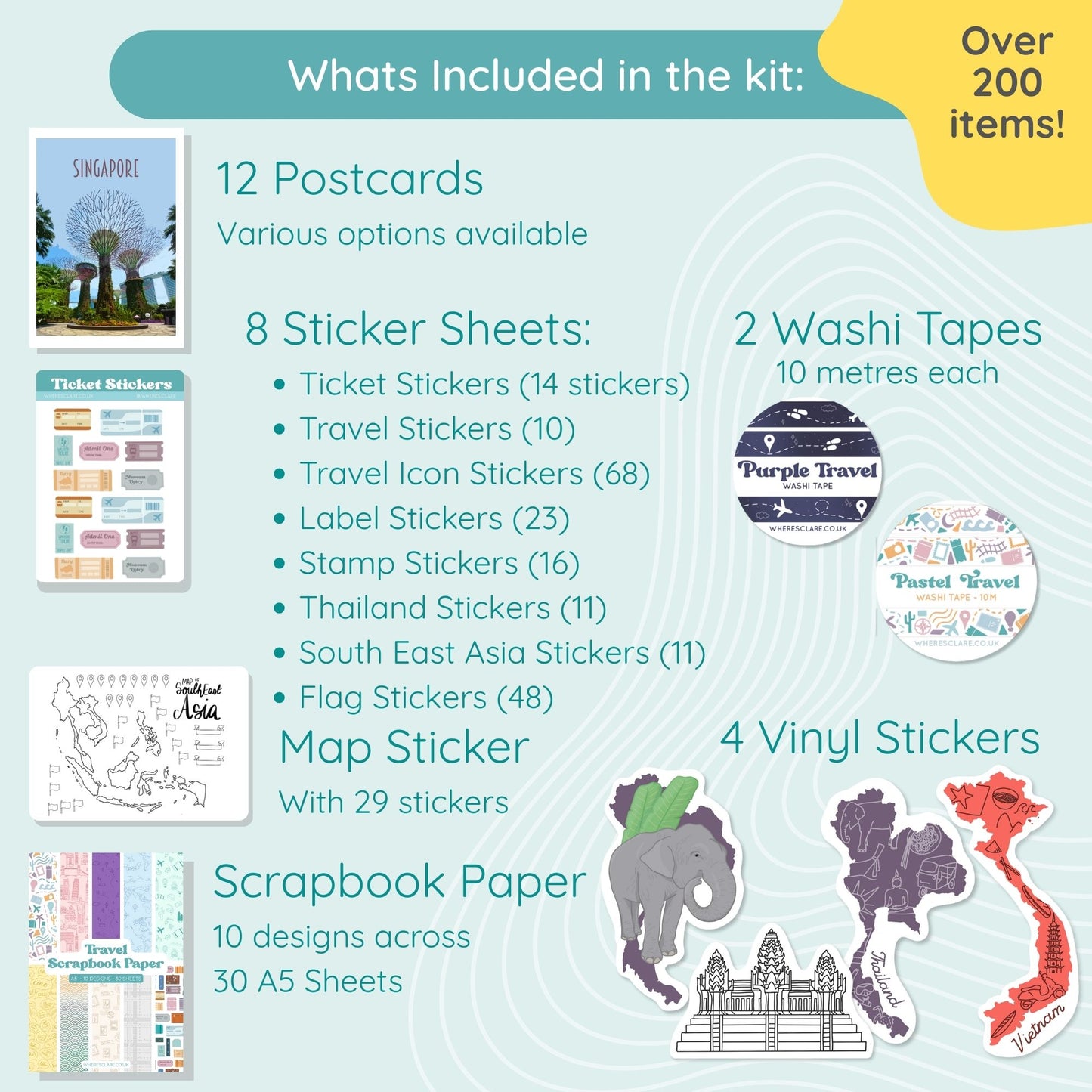 South East Asia Scrapbook Kit