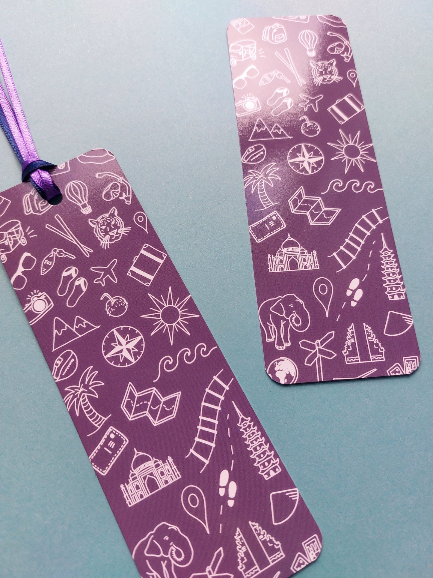 Purple Asia Travel Bookmark
