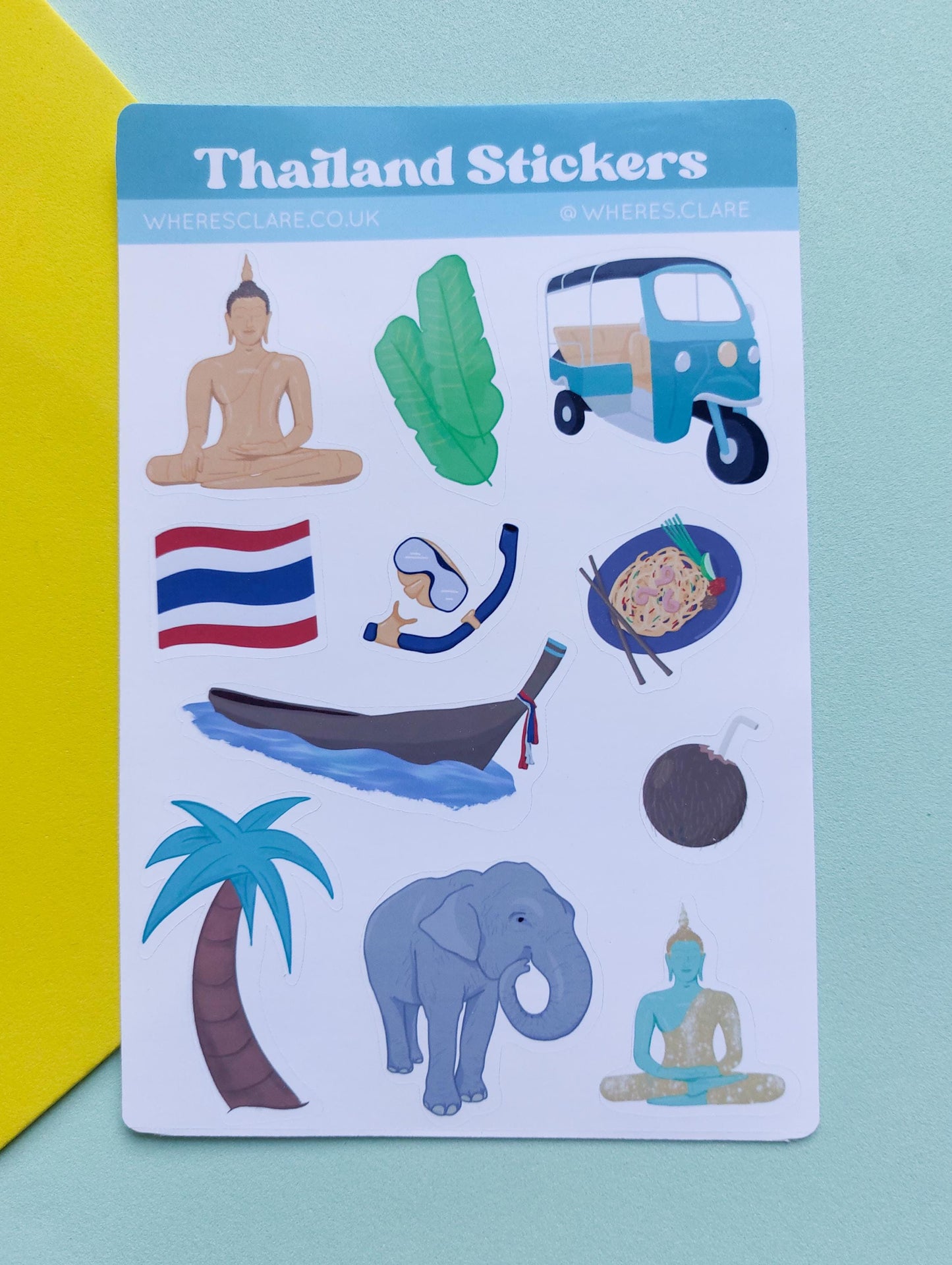 Thailand Sticker Sheet