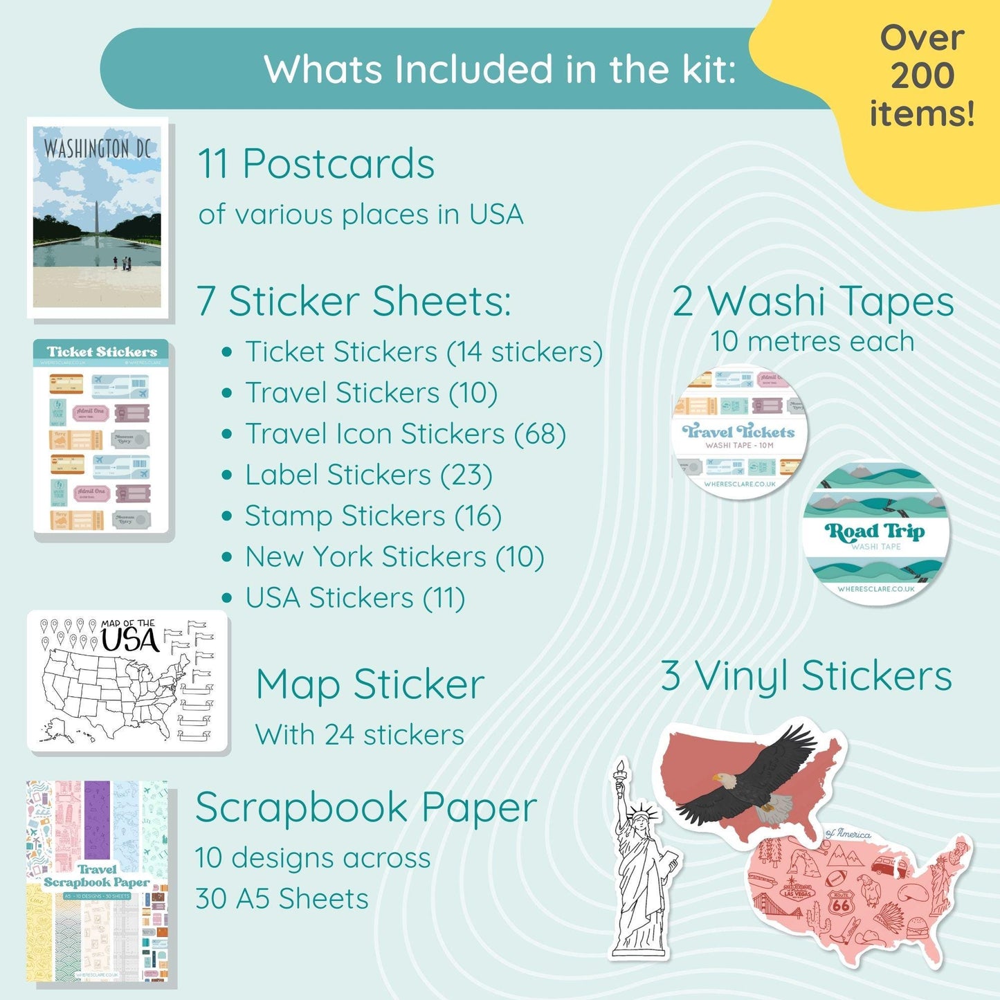 USA Scrapbook Kit