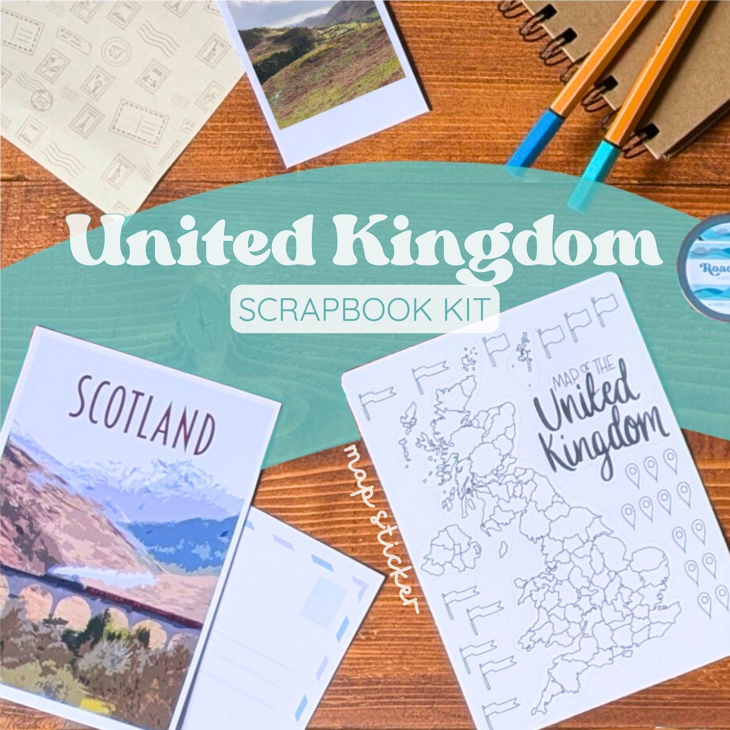 United Kingdom Scrapbook Kit
