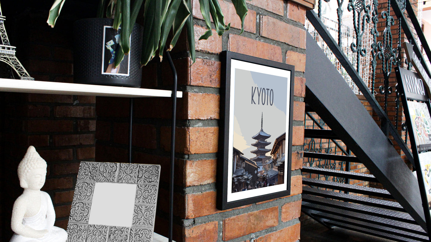 Kyoto Travel Poster - Yasaka Pagoda