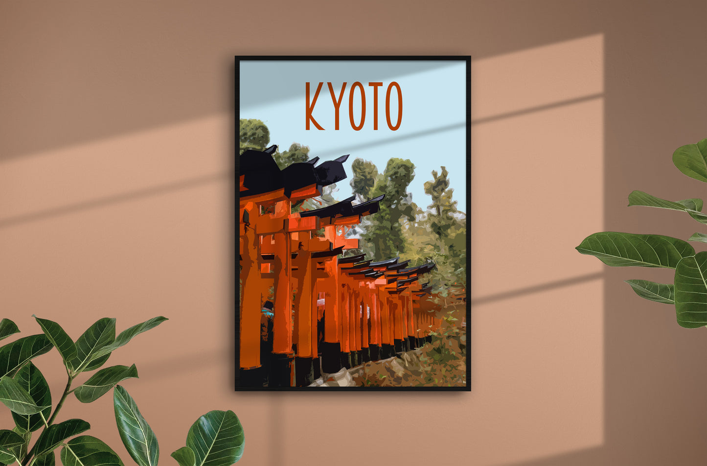 Kyoto Travel Poster - Fushimi Inari