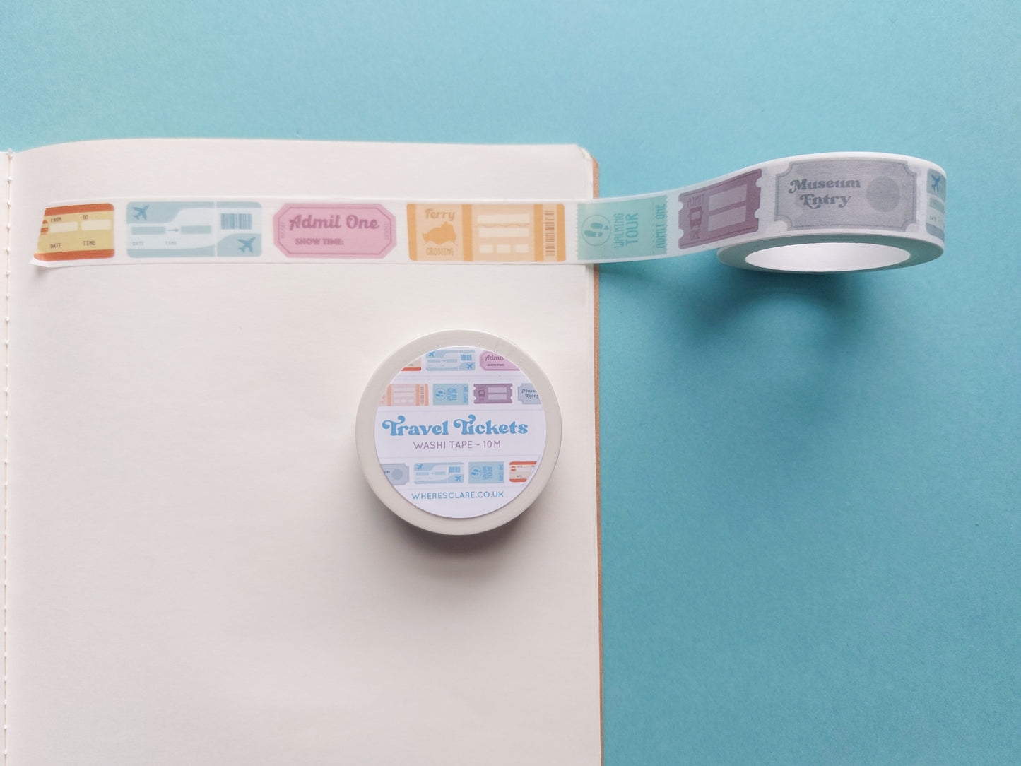 Travel Tickets Washi Tape (10 metres)