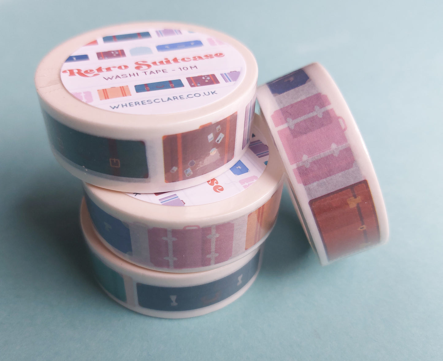 Retro Suitcase Washi Tape (10 metres)