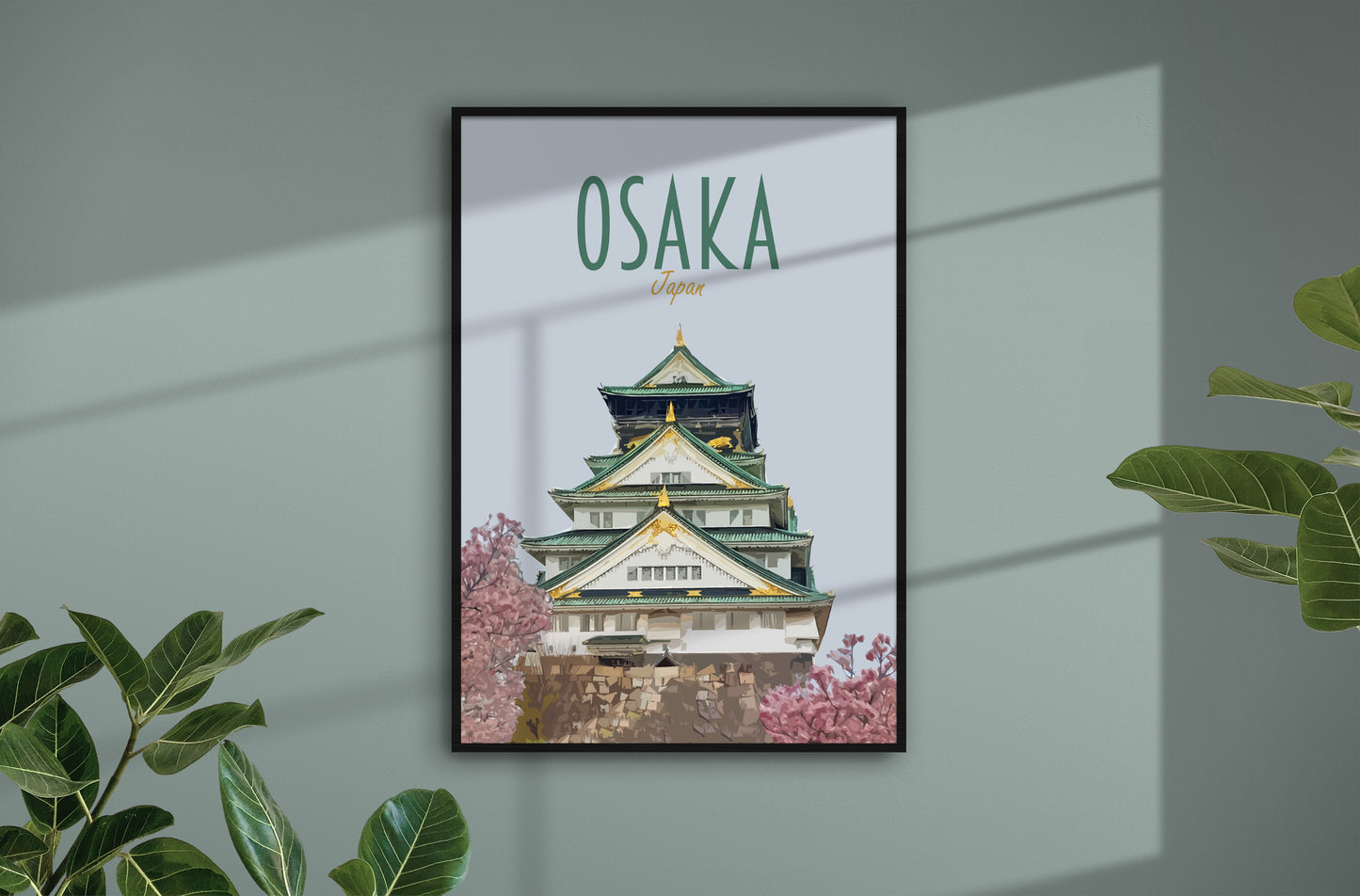 Osaka Travel Poster