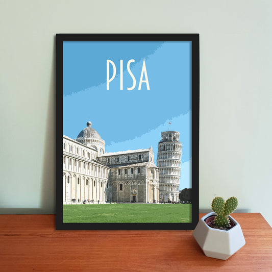 Pisa Travel Poster