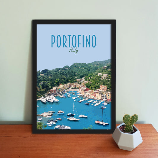 Portofino Travel Poster