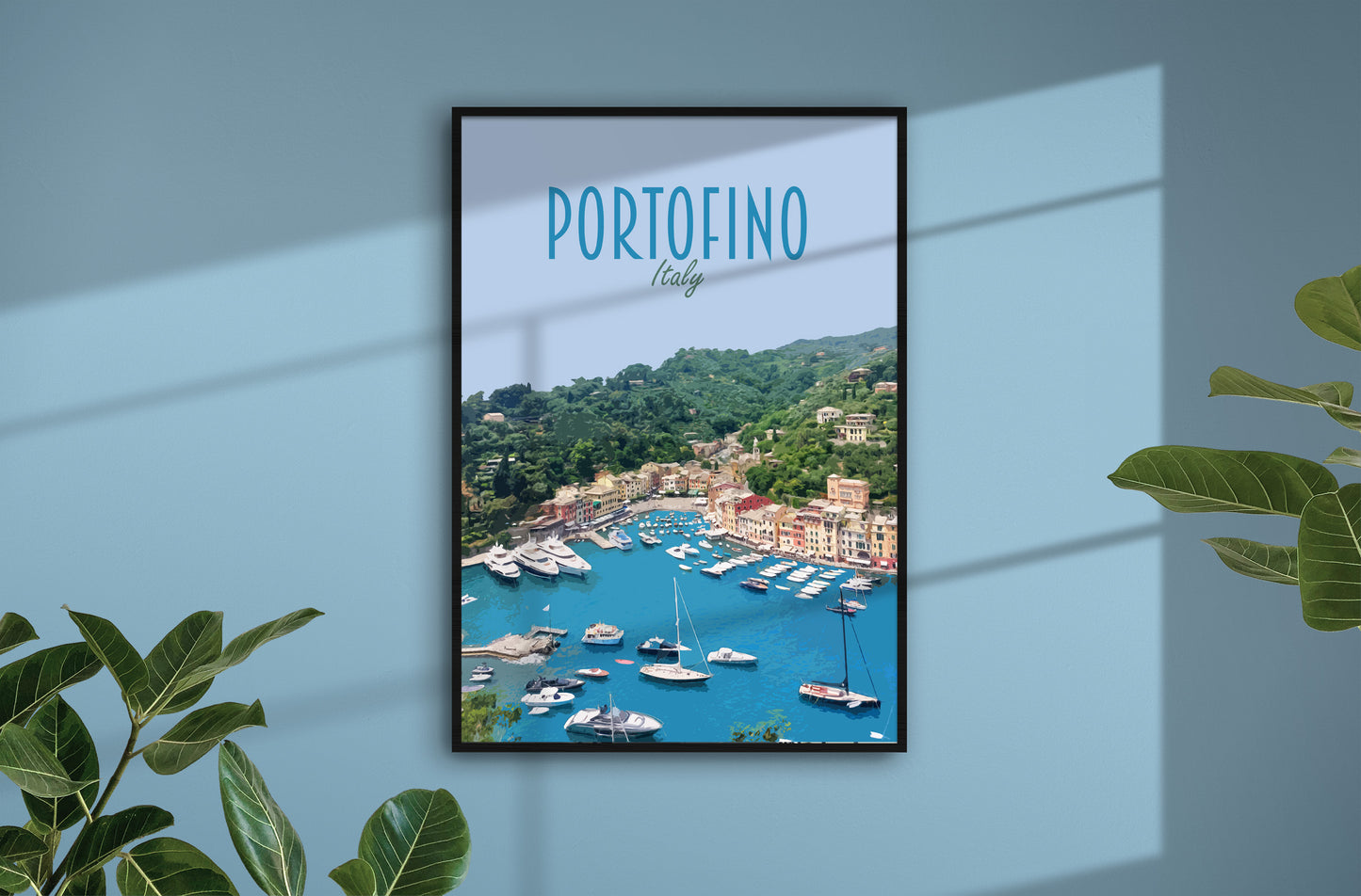 Portofino Travel Poster