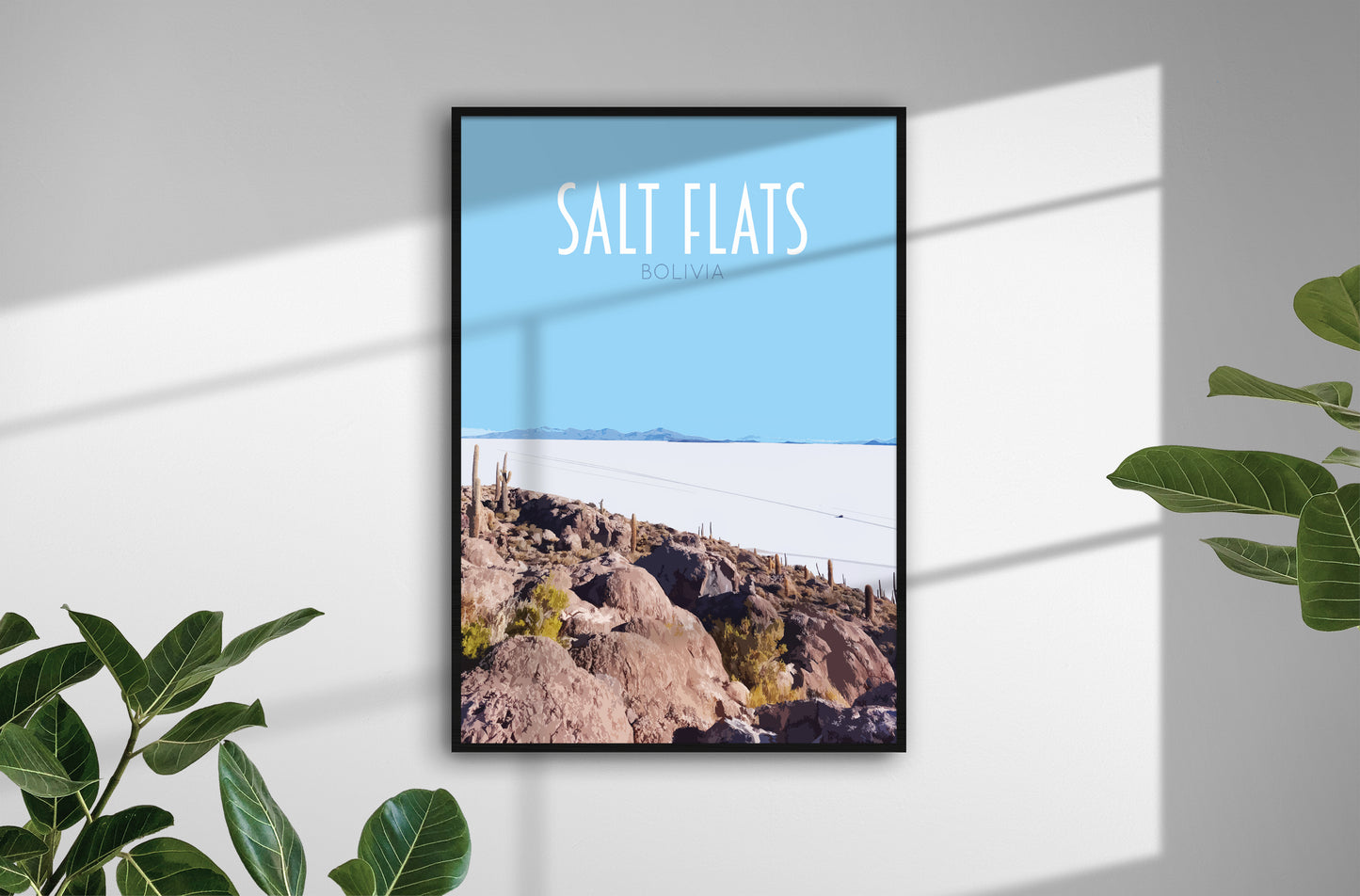 Salt Flats Travel Poster