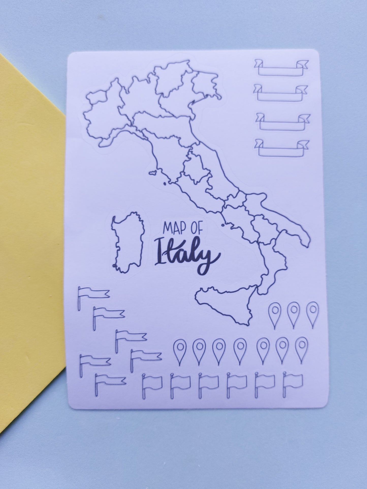 Italy Map Outline Sticker
