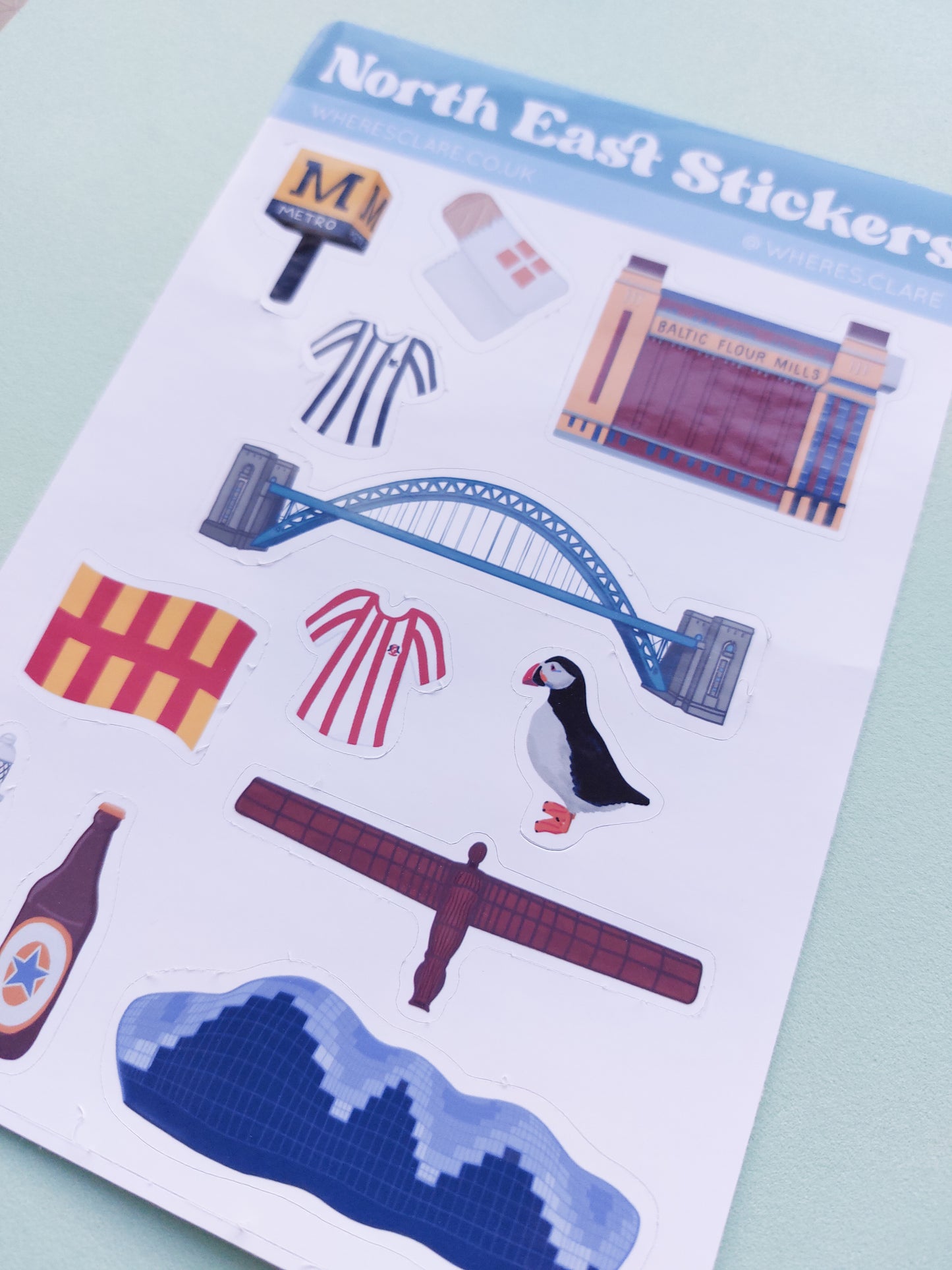 North East England Sticker Sheet