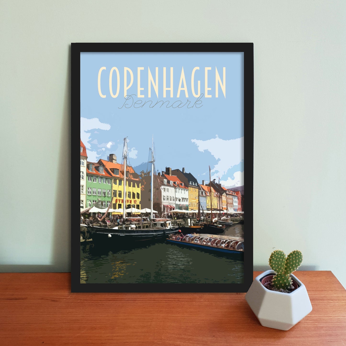 Copenhagen Travel Poster