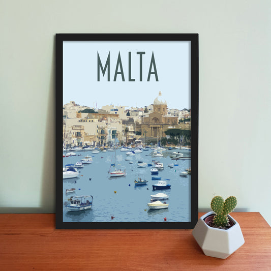 Malta Travel Poster