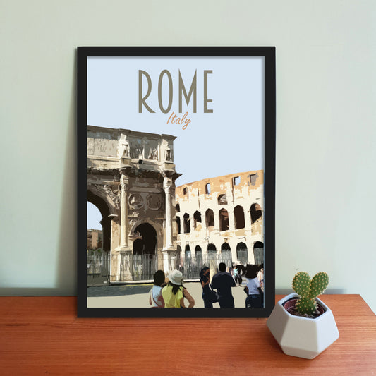 Rome Travel Poster
