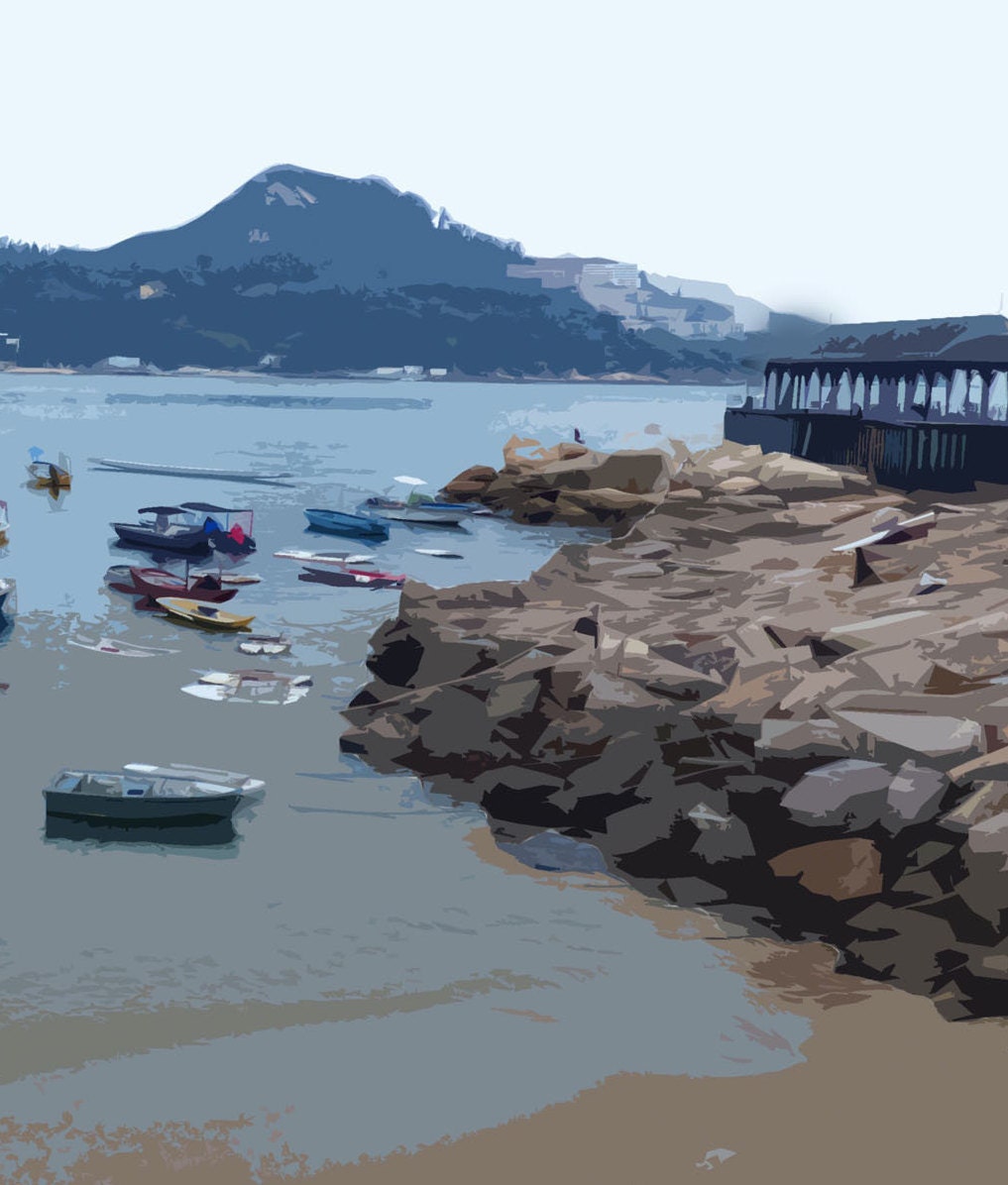 Stanley, Hong Kong Travel Poster