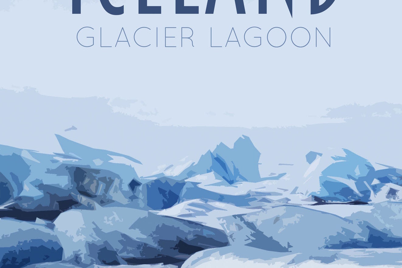 Iceland Travel Poster