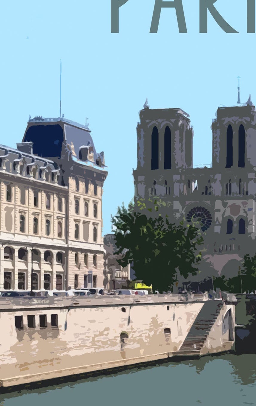 Paris Travel Poster