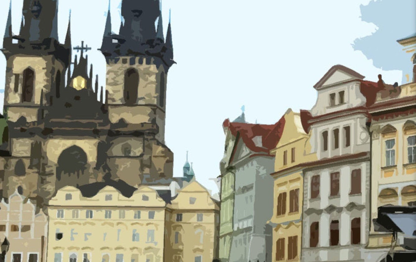 Prague Travel Poster