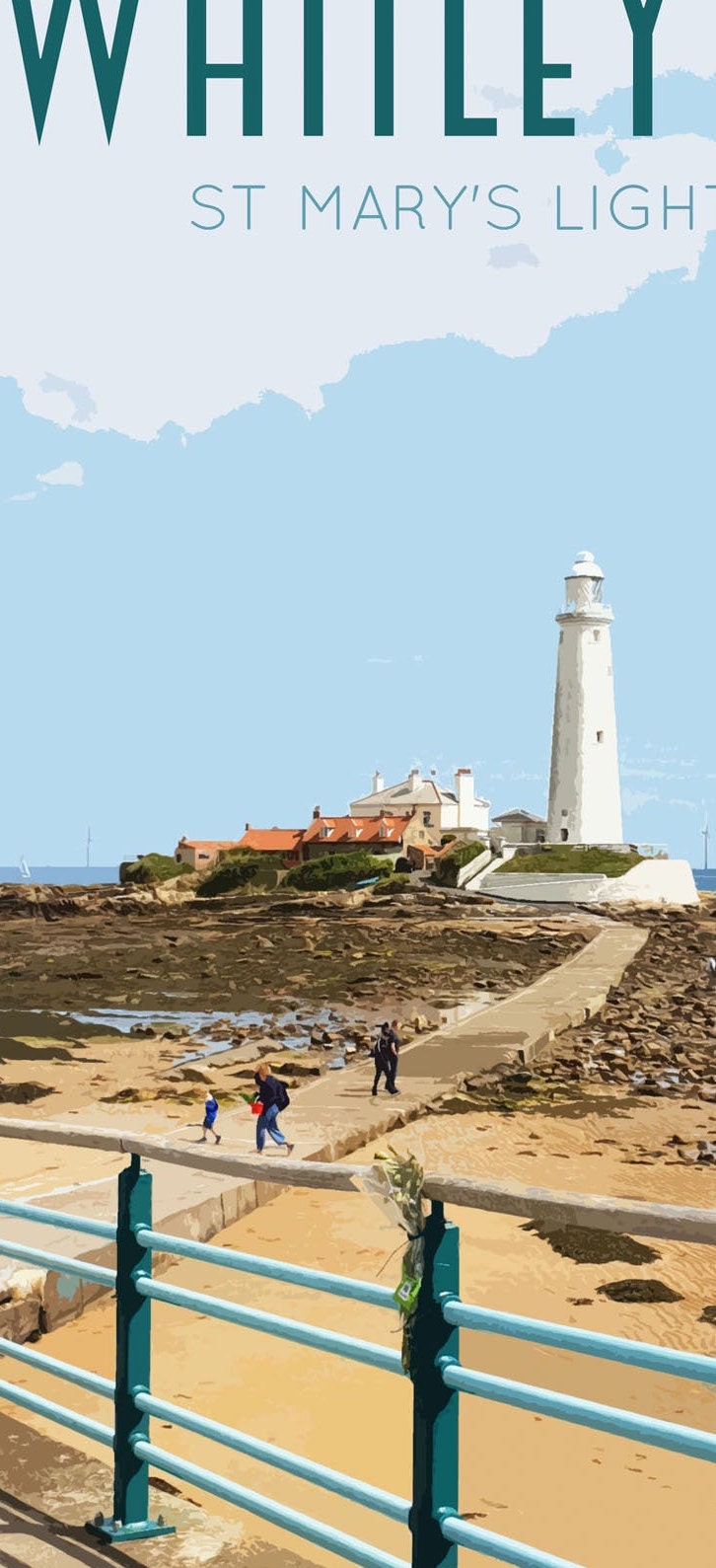 Whitley Bay Travel Poster