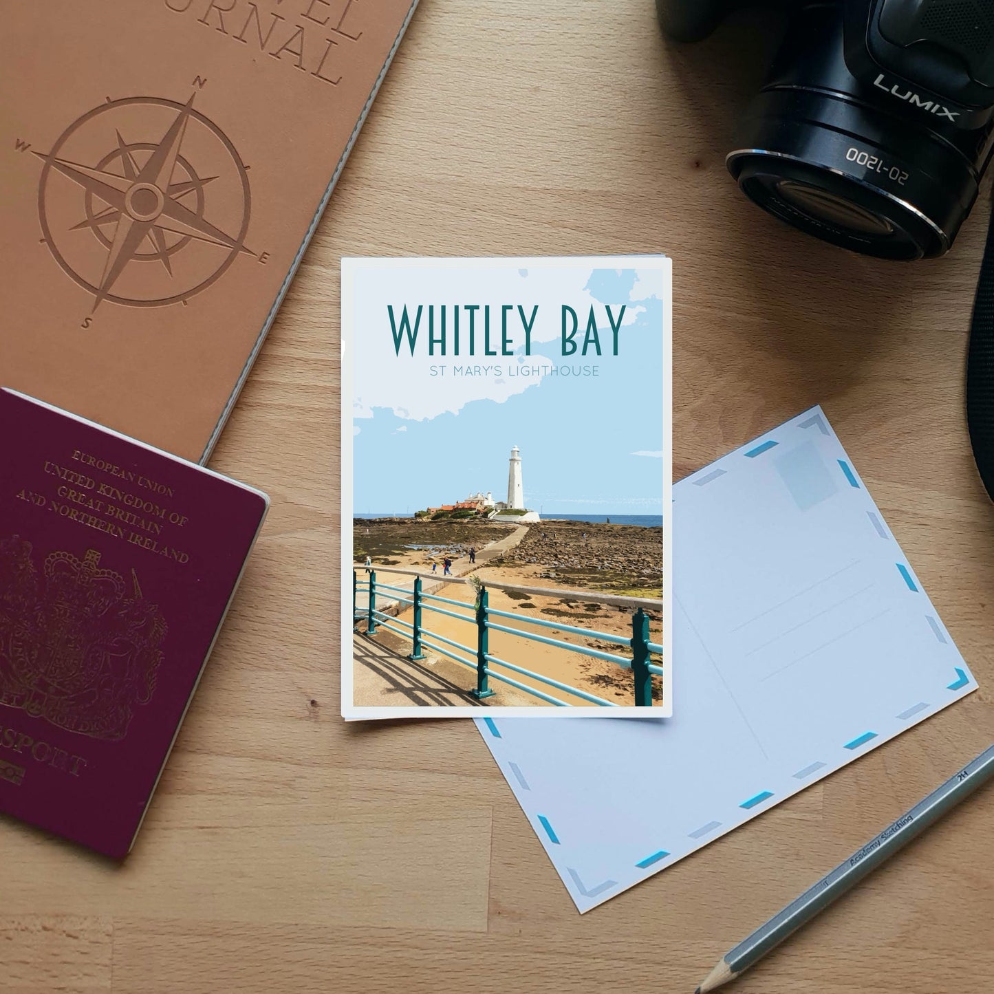 Whitley Bay Travel Poster
