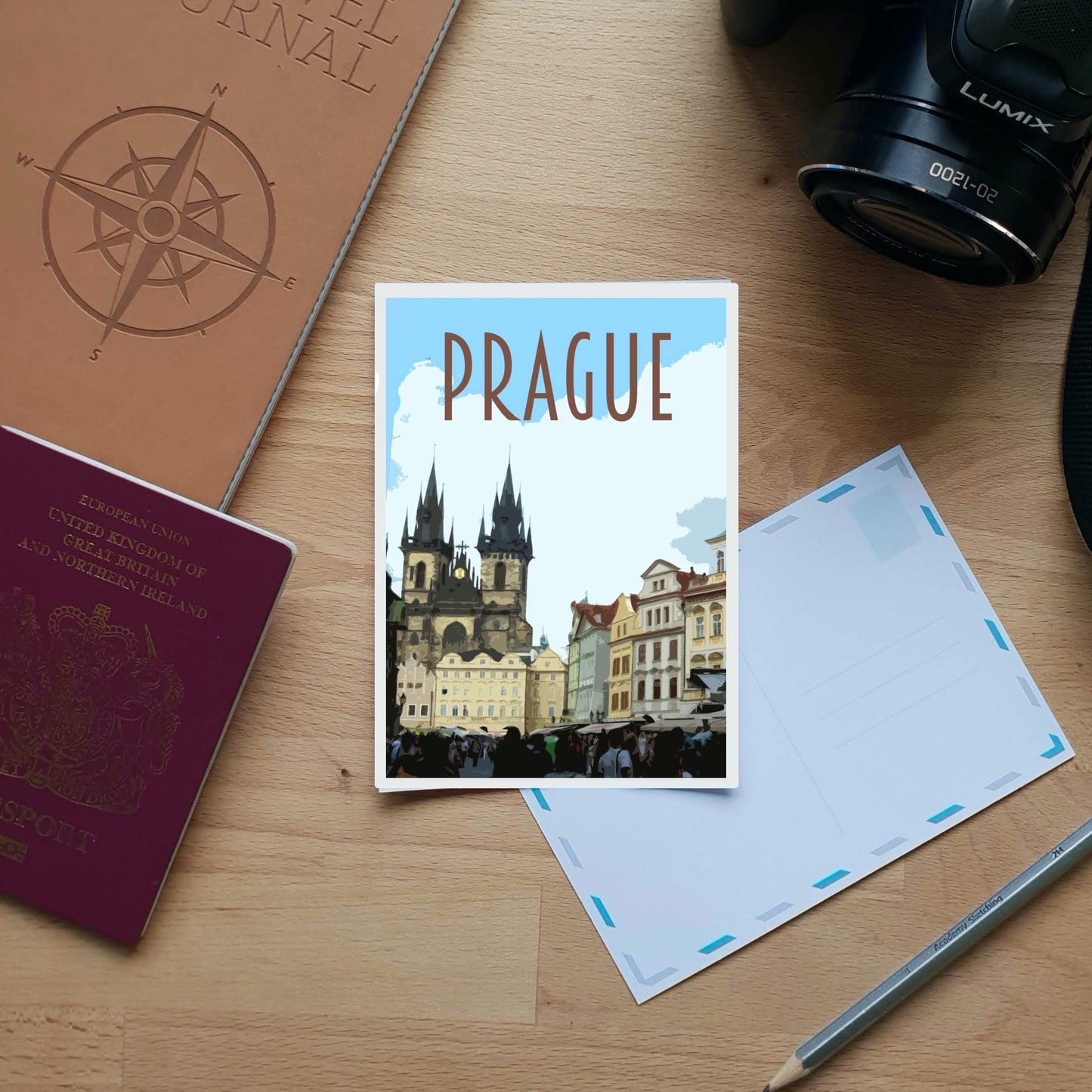 Prague Travel Poster