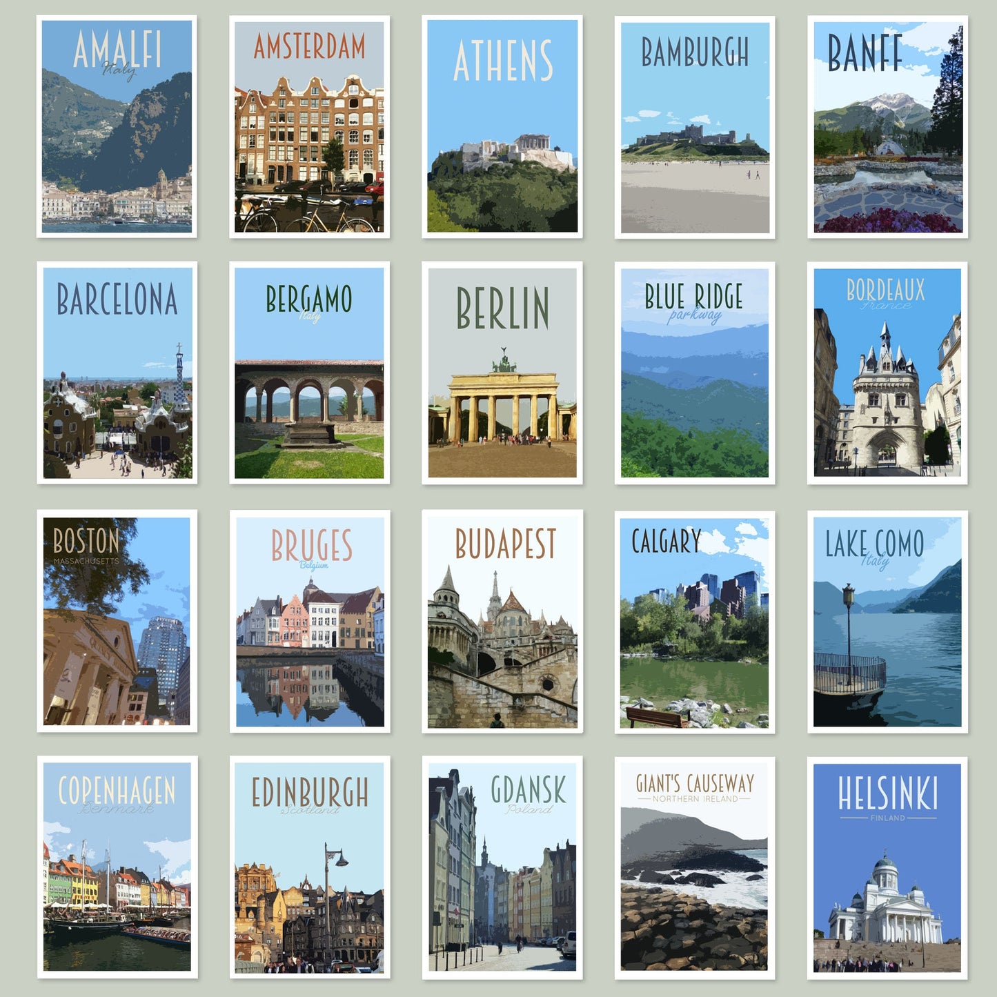 Travel Postcards Pack