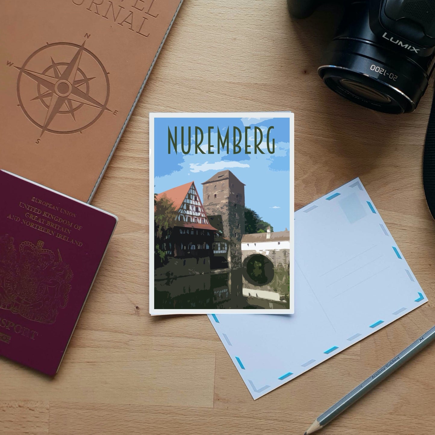 Nuremberg Travel Poster