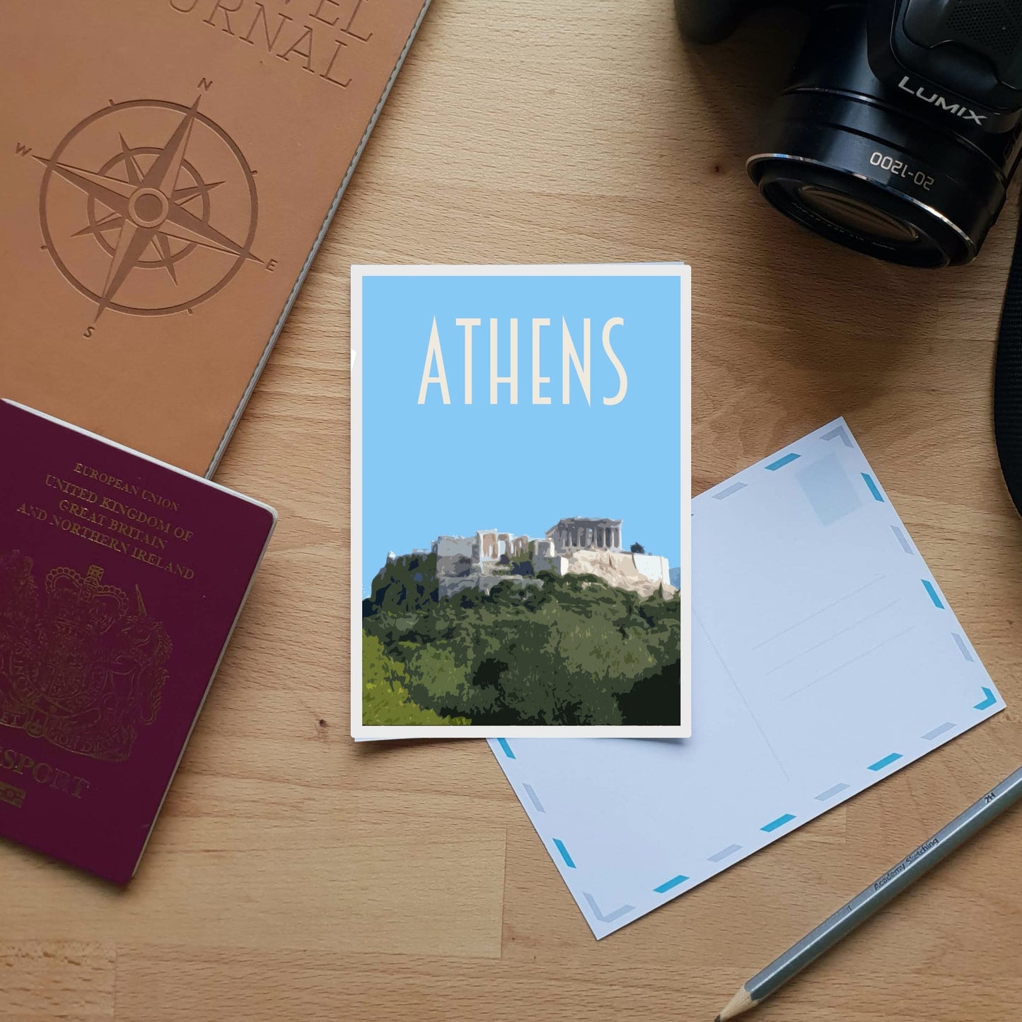 Athens Travel Poster
