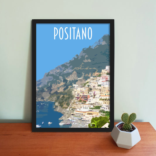 Positano Travel Poster