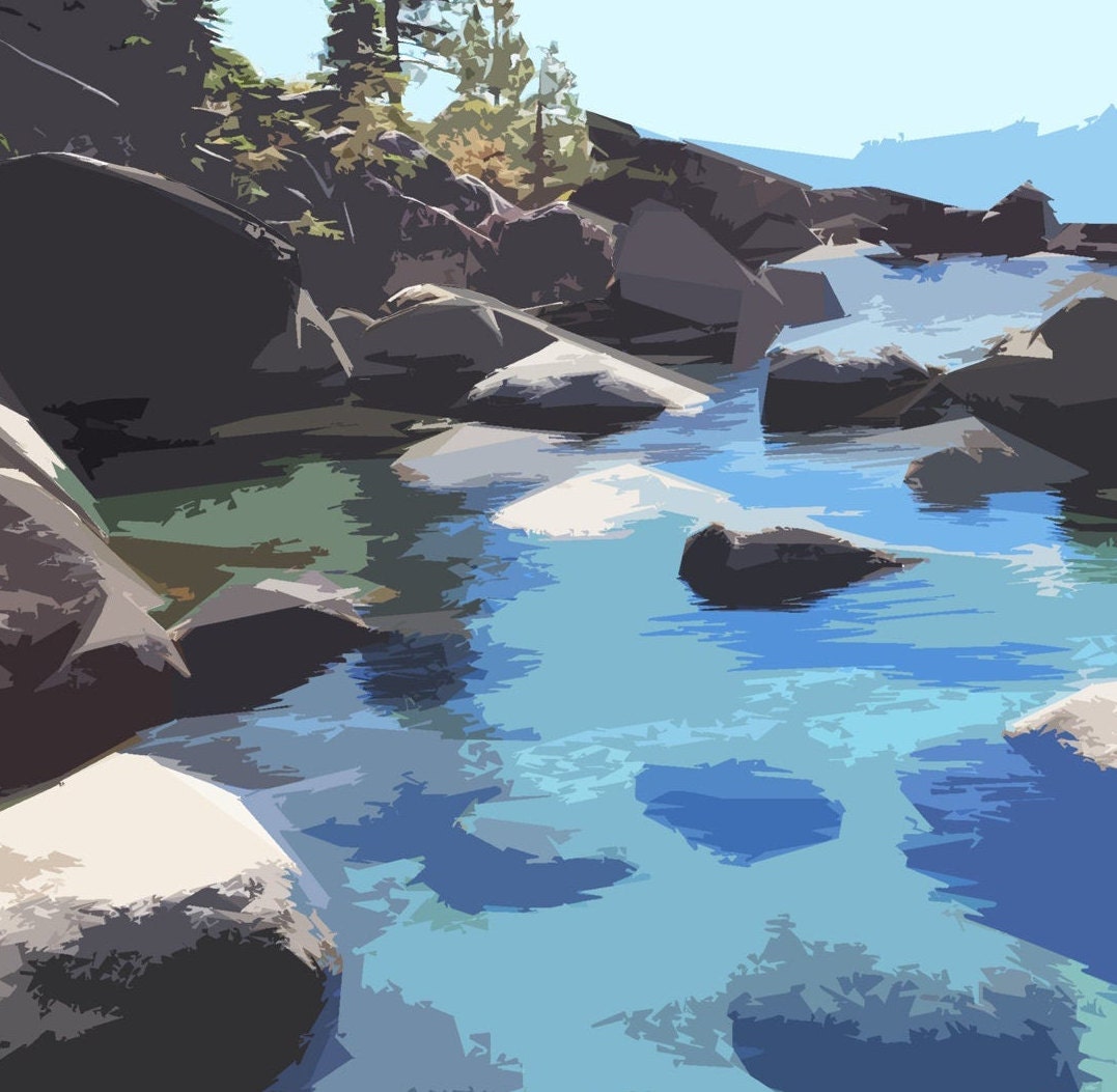 Lake Tahoe Travel Poster