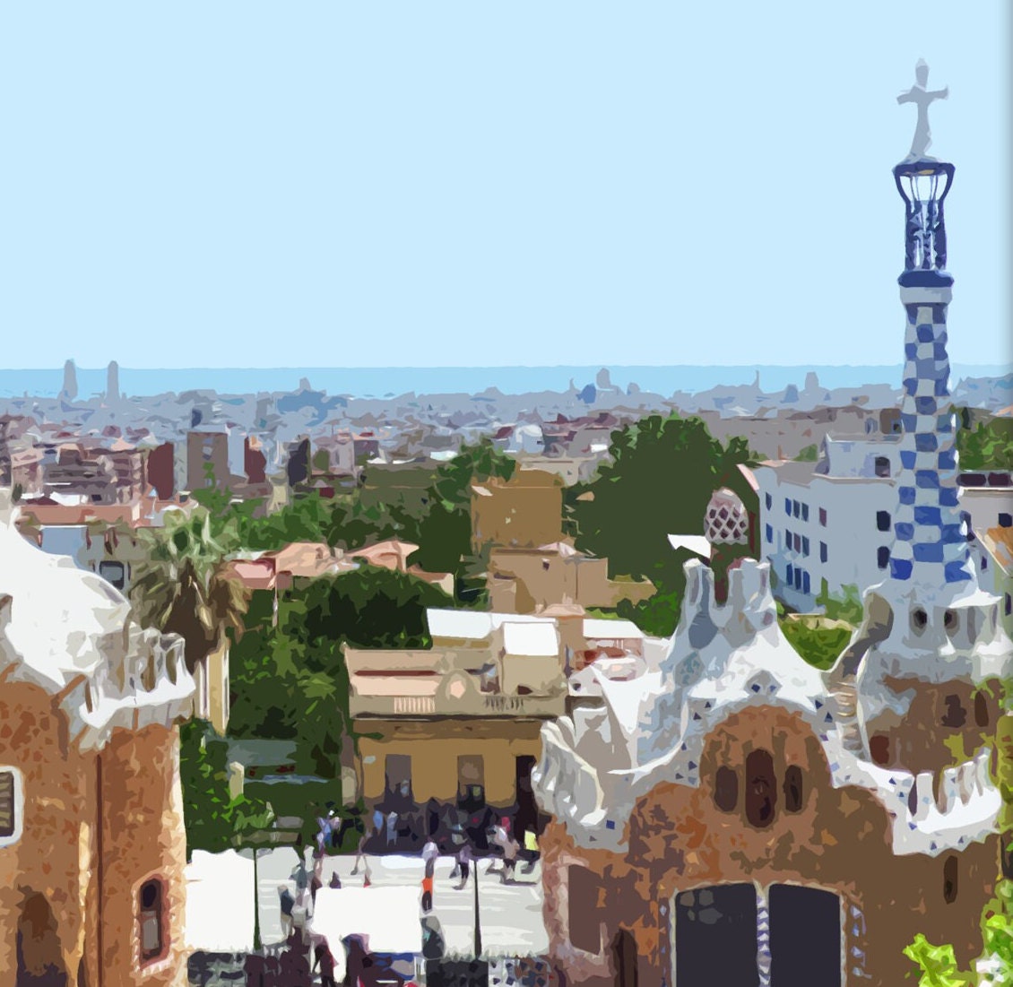 Barcelona Travel Poster