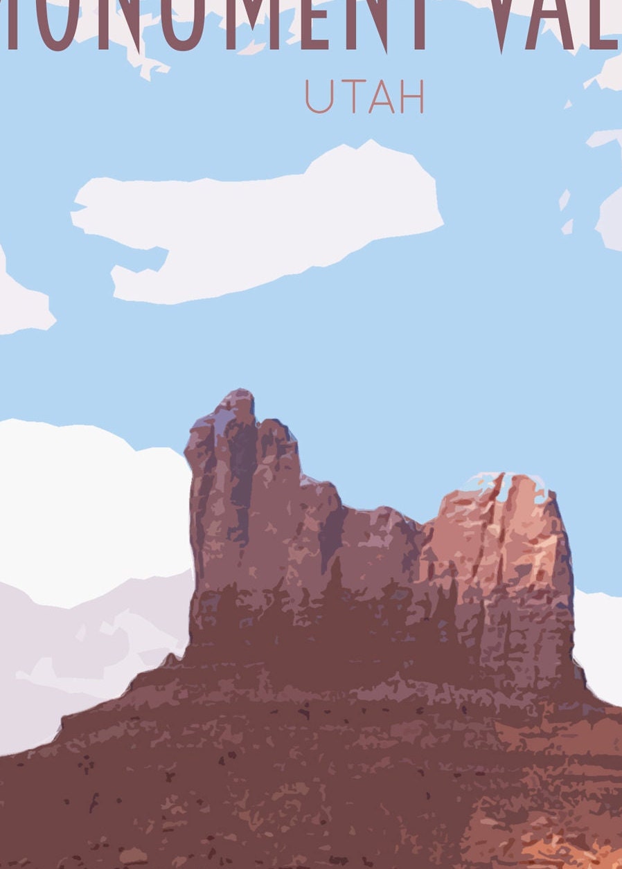 Monument Valley Travel Poster