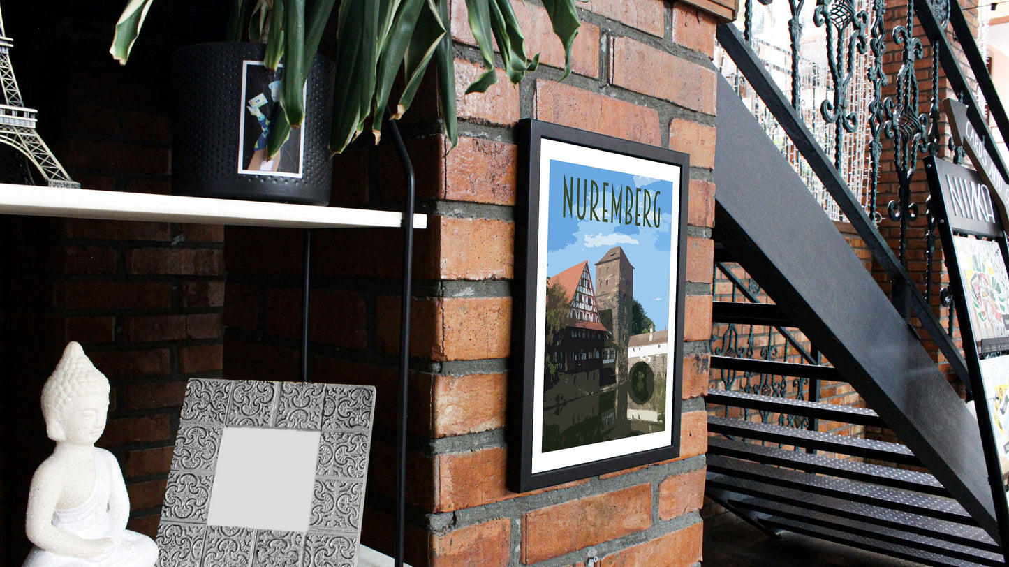 Nuremberg Travel Poster