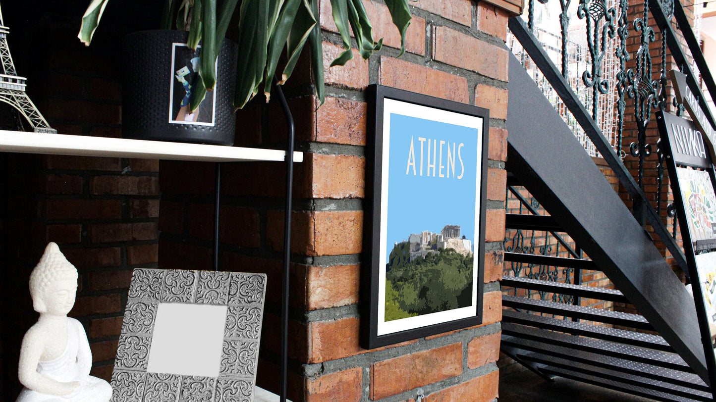 Athens Travel Poster