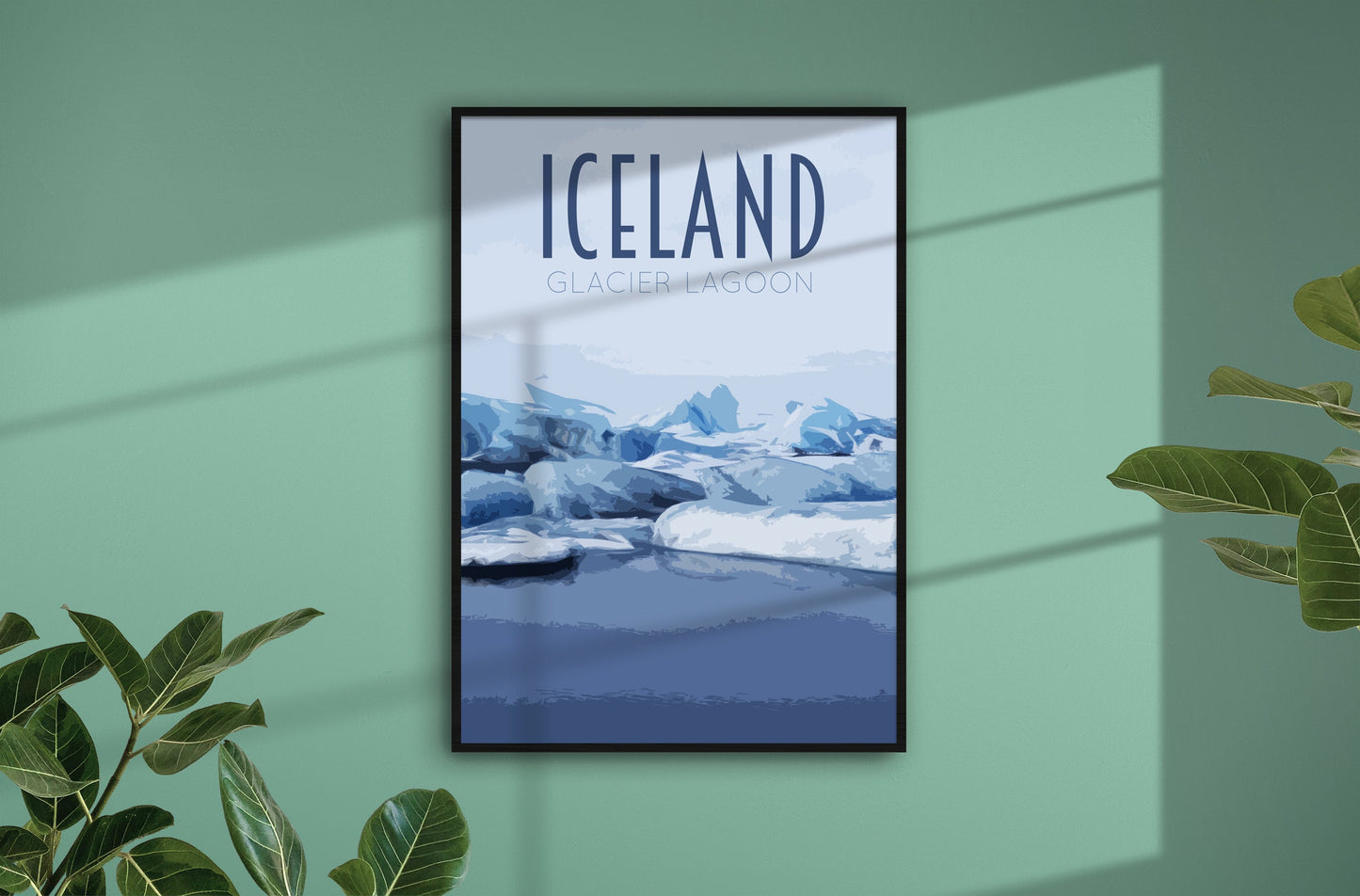 Iceland Travel Poster