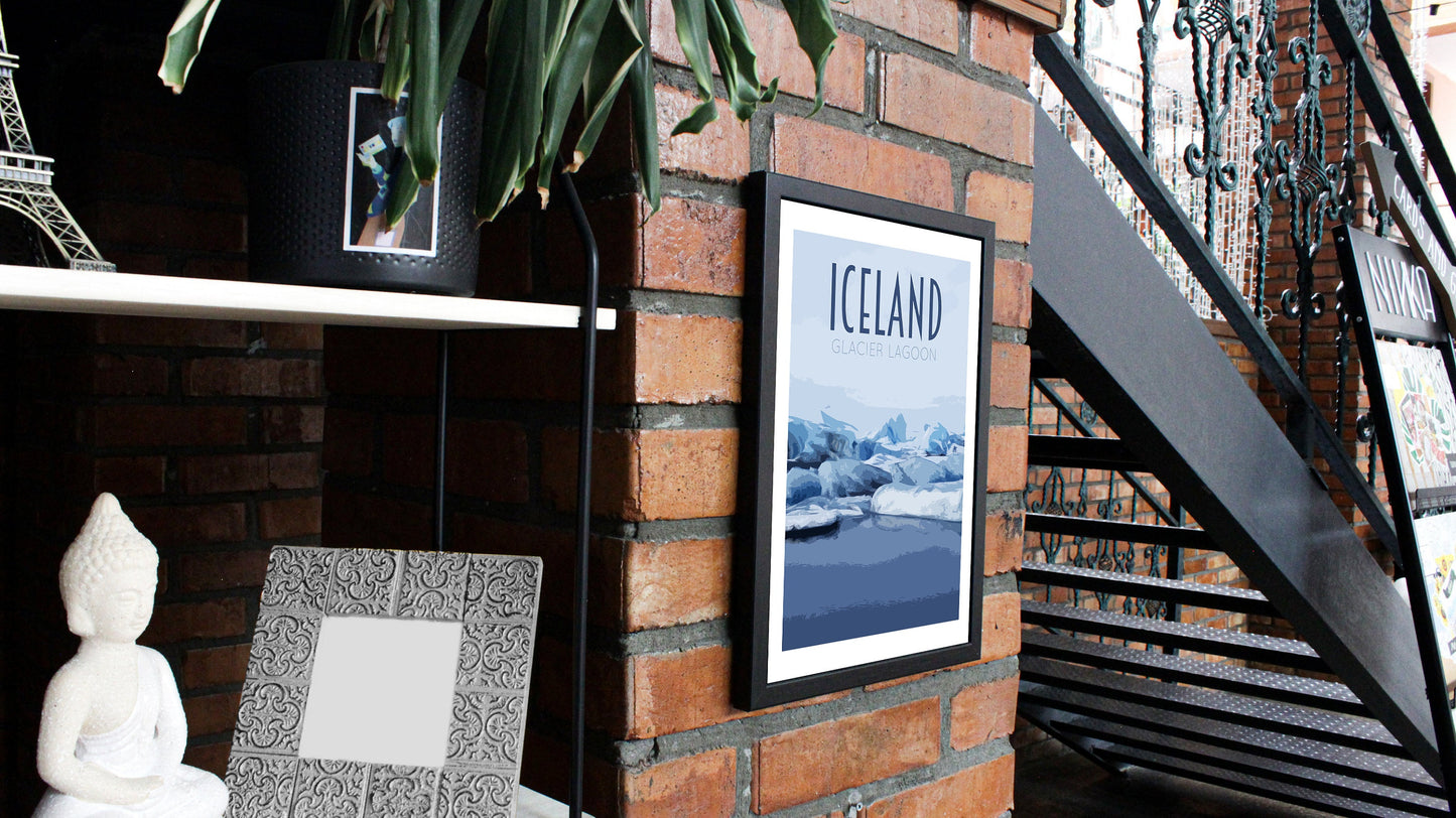 Iceland Travel Poster