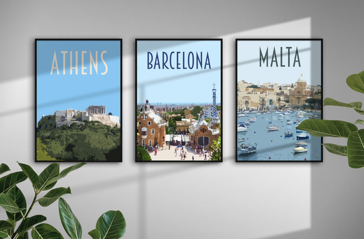 Barcelona Travel Poster