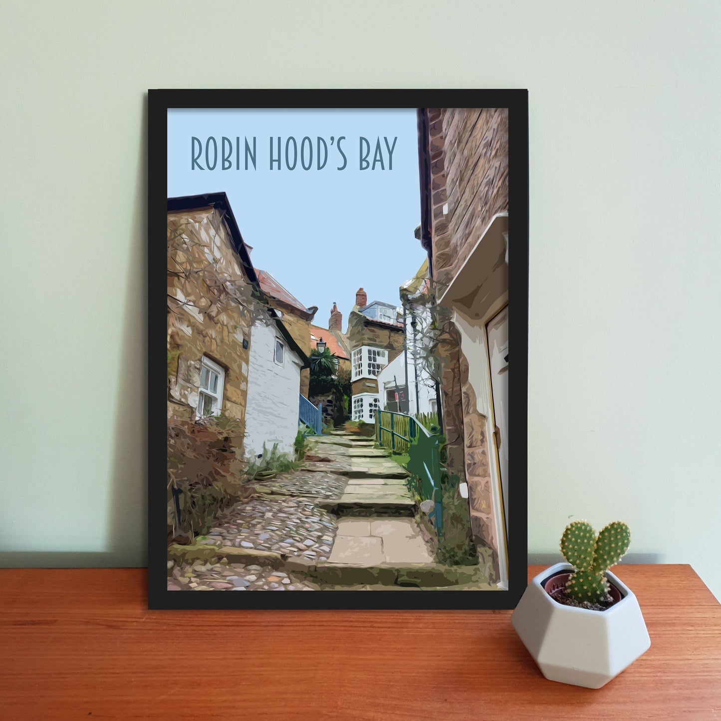 Robin Hood's Bay Travel Poster