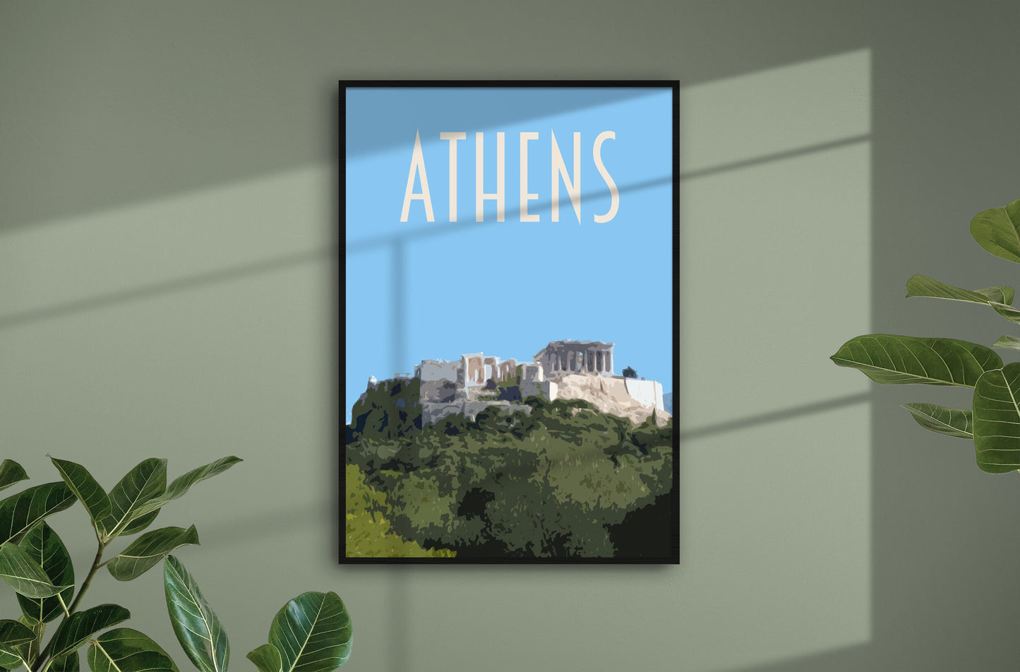 Athens Travel Poster