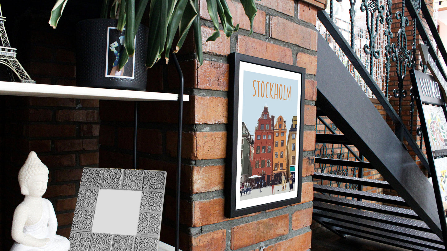 Stockholm Travel Poster