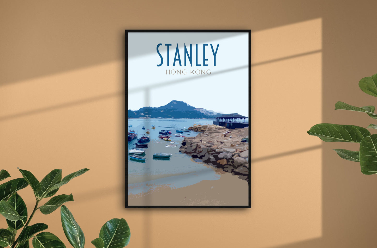 Stanley, Hong Kong Travel Poster