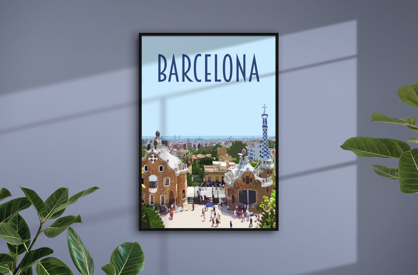 Barcelona Travel Poster